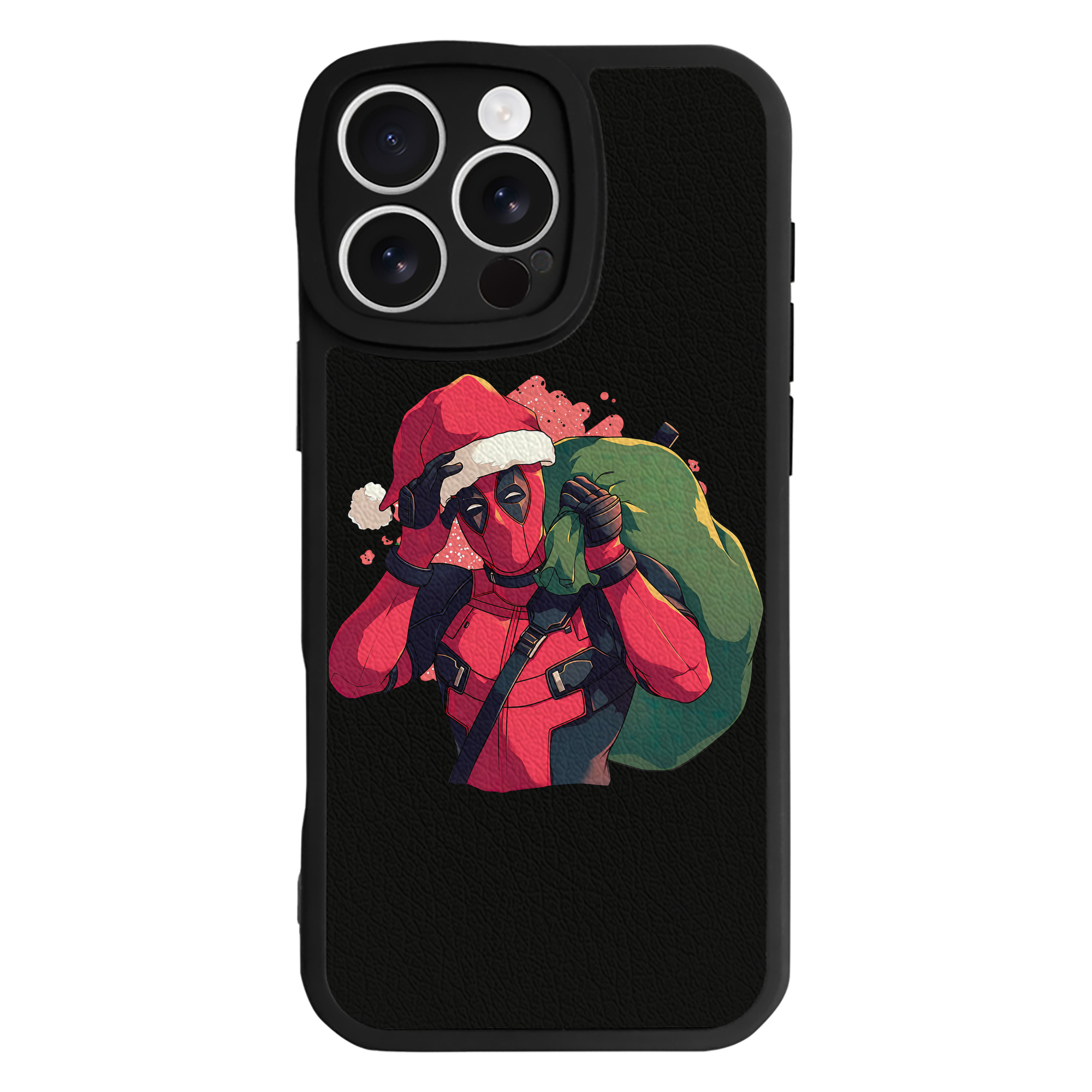 （画像用） Deadpool デッドプール 【iPhone 16シリーズ対応】シリコンスマホケース（レザー調） 材質：シリコン